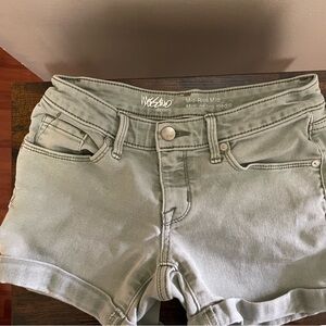 Mossimo Supply Co. Women's Light Green Jean Shorts